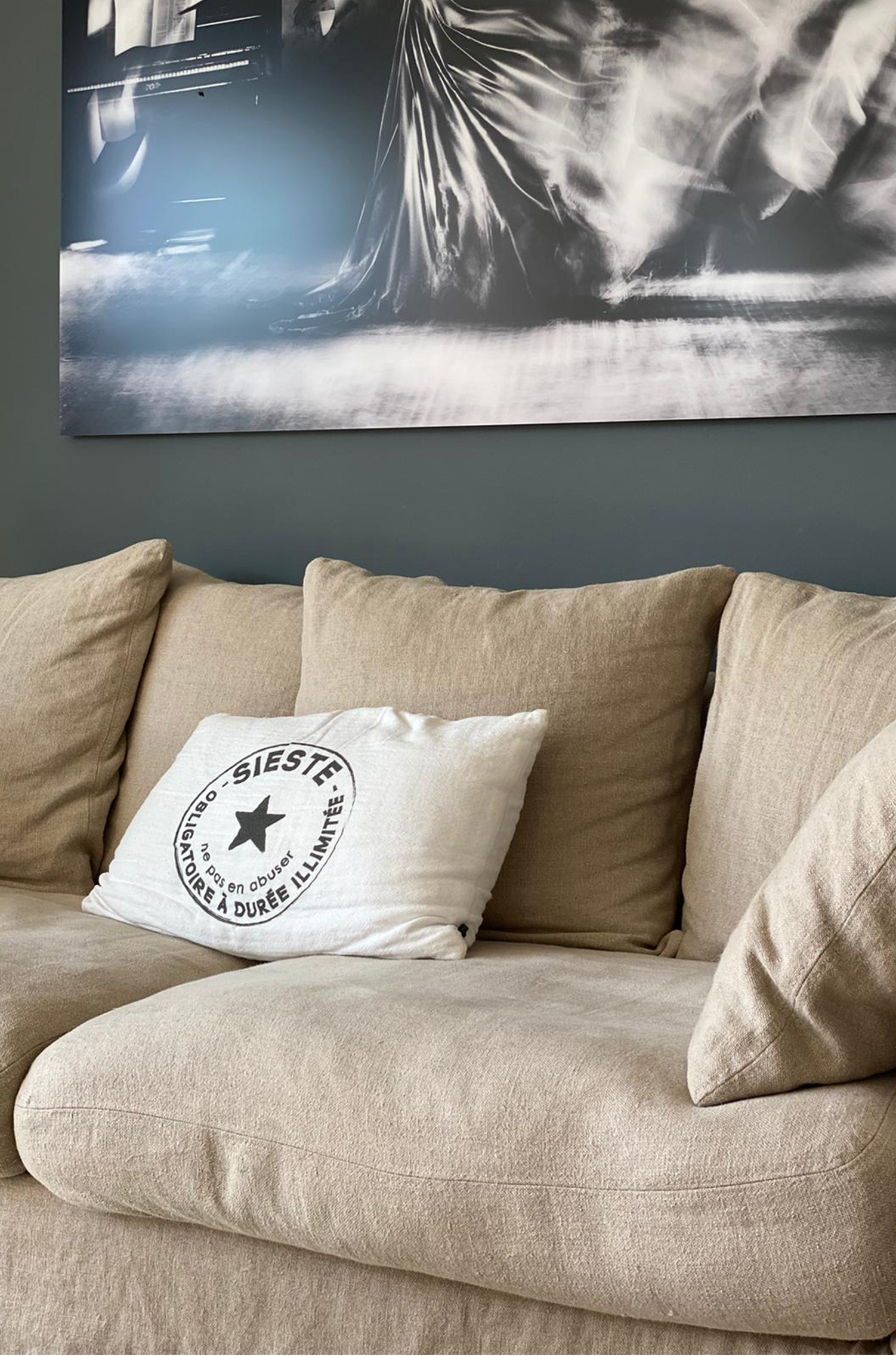 Détail sur les coussins