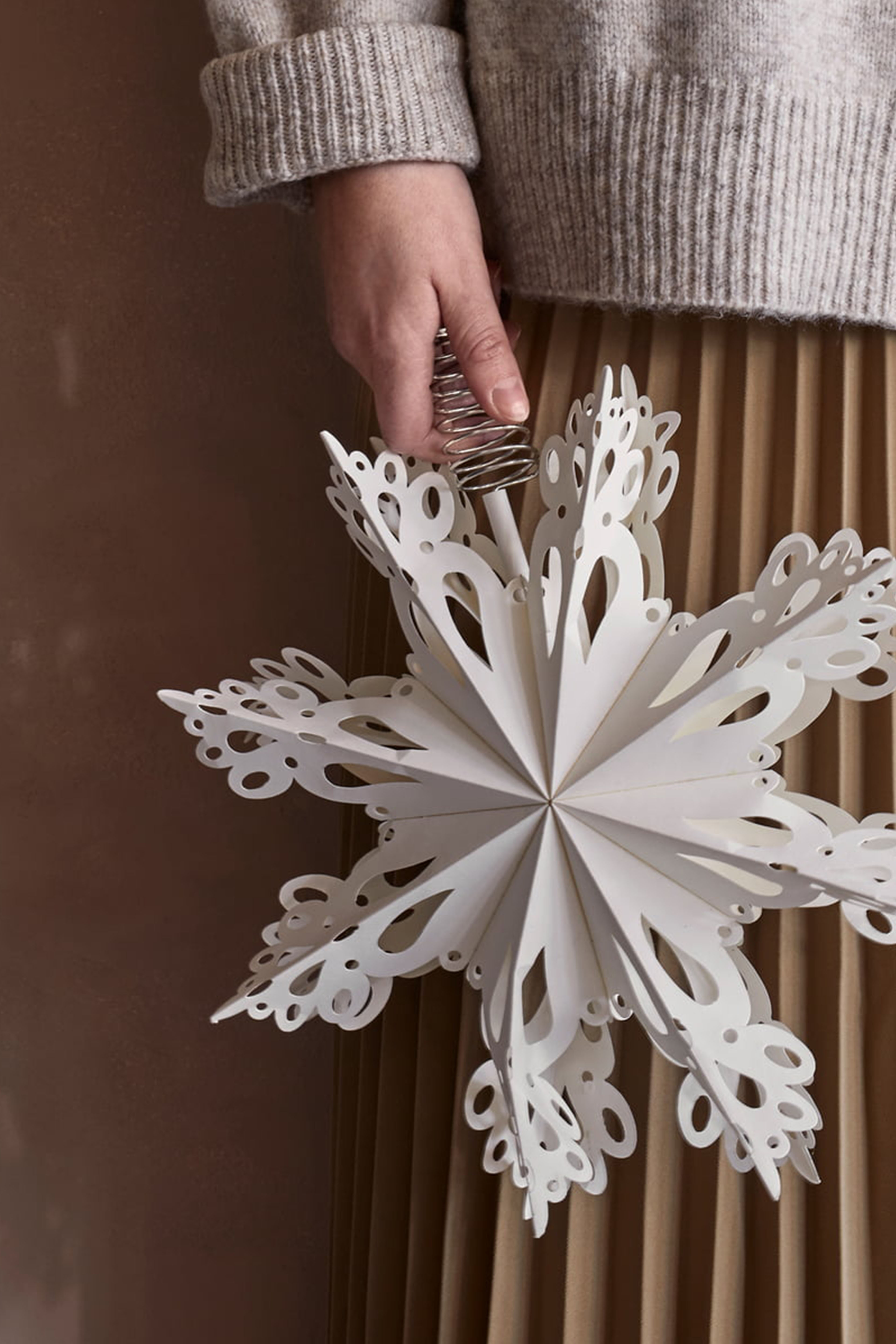 Etoile pour sapin en papier, Broste